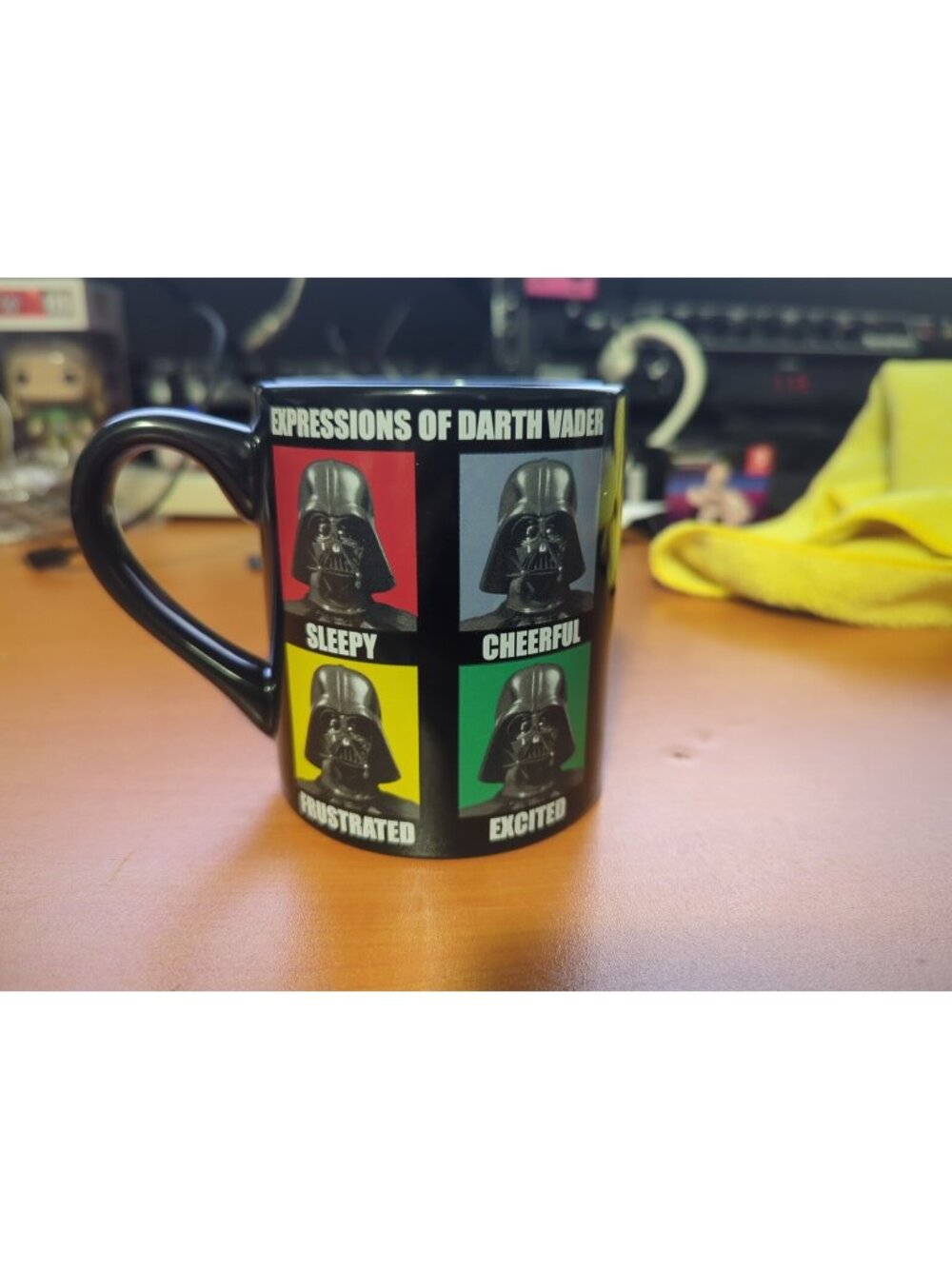 Star Wars Expressions Of Darth Vader Mug Coffee Cup 20oz Black Ceramic Mug